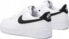 A pair of white Nike Air Force 1 '07 sneakers with black accents. Anteprima dell’immagine prodotto