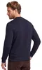 Polo Del Marchio Fred Perry Del Modello Crew Neck Blu Anteprima dell’immagine prodotto 7