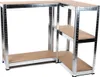Kinzo Holzregal Edelstahl 5 Böden 750 kg 75 x 30 x 172 cm Produktbild-Vorschau 9