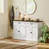 HOMCOM Buffet salon avec 4 portes, meuble de rangement Voir les images du produit 9
