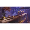 A 3D rendered scene from a video game, featuring a character running on a wooden platform with gears in the background. Produktbild-Vorschau