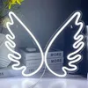 LED neonový nápis Andělská křídla bílá 46x36cm - Wings Náhled obrázku produktu 1