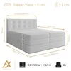 AX LIVING Finike Bett 160x200 cm mit Topper, Boxspring, Produktbild-Vorschau 7