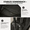 BigDean Campingstuhl mit Sonnendach schwarz, faltbar, Produktbild-Vorschau 6