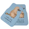 Mr. & Mrs. Panda Fußmatte Auto Schnabeltier Mut - Blau Produktbild-Vorschau 2