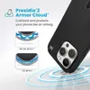 A close-up of a black phone case with a diagram illustrating its protective features. Náhled obrázku produktu
