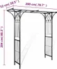 vidaXL Zahradní oblouk 200 x 52 x 204 cm Náhled obrázku produktu 6
