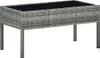 vidaXL Gartentisch Grau 75x40x37 cm Poly Rattan Produktbild-Vorschau 5