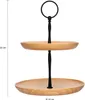 QUVIO Etagere - Serviertablett - Serviertabletts - Hoher Produktbild-Vorschau 2