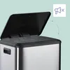 Relaxdays Cestino dei rifiuti 2 x 15 litri, cestino da Anteprima dell’immagine prodotto 2
