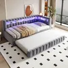 Letto imbottito Flieks 90x200 cm con letto estraibile Anteprima dell’immagine prodotto 1