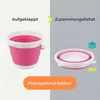 Secchio rotondo pieghevole, dimensioni:5 litri, colore:Rosa Anteprima dell’immagine prodotto 3