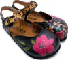 Damenschuhe Calceo Klassische Sandalen mit Blumen CAL1609 Produktbild-Vorschau 1