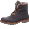 A single brown leather boot with fur lining is shown against a white background. Anteprima dell’immagine prodotto