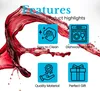 Intirilife 4x bicchiere da vino dal design moderno - Anteprima dell’immagine prodotto 3