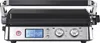 A close-up front view of a silver and black electric grill. Anteprima dell’immagine prodotto