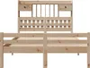 Massivholzbett mit Regal ohne Matratze 135x190 cm Kiefer Produktbild-Vorschau 4