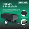1x SECURA Anhänger mit kippbarer Ladefläche Rasentraktor Produktbild-Vorschau 2