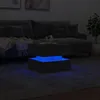 vidaXL Couchtisch mit LED-Leuchten Betongrau 50x50x40 cm Produktbild-Vorschau 4