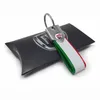 Fiat Schlüsselanhänger, Carbon Trikolore mit Logo Fiat Red Produktbild-Vorschau 3