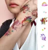 Oblique Unique Einhorn Tattoo Set 12 Stk. Temporäre Unicorn Produktbild-Vorschau 2