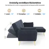 Ecksofa mit Relaxfunktion, L-Form, Schlafsofa mit Produktbild-Vorschau 8