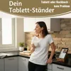 LS-LebenStil Holz Kochbuchhalter 23x18cm Braun Produktbild-Vorschau 5