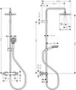 hansgrohe Showerpipe 200 1jet Vernis Blend cromato con Anteprima dell’immagine prodotto 2