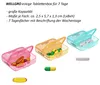 WELLGRO Tablettenbox 7 Tage 2 Fächer – Pillenbox mit großen Produktbild-Vorschau 3