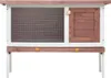 "2026 Promotion" Kaninchenstall 1 Ebene Braun Holz - Produktbild-Vorschau 3