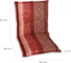 GO-DE Textil, Sesselauflage nieder, Zick Zack Streifen rot, Produktbild-Vorschau 2