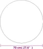 vidaXL Lustro ścienne 70 cm okrągłe szklane Podgląd zdjęcia produktu 6