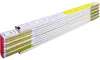 Metro pieghevole in legno da 2 m, 16 mm, bianco/giallo, Anteprima dell’immagine prodotto 4