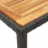 The Living Store 3-tlg. Bistro-Set mit Kissen Schwarz Poly Produktbild-Vorschau 7