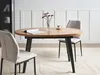 BELIANI Esstisch Holzoptik Braun MDF-Tischplatte Oval Produktbild-Vorschau 4