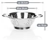 COM-FOUR® 2x Küchensieb aus Edelstahl - klassisches Produktbild-Vorschau 6