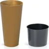 Prosperplast Blumentopf TUBUS SLIM Natur 20 cm Produktbild-Vorschau 2