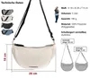 Handtasche Schultertasche Damen Freizeittasche Mond Form Produktbild-Vorschau 8