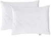 Two white quilted pillows are shown side-by-side against a white background. Produktbild-Vorschau
