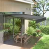 Outsunny Klemmmarkise mit Handkurbel Solar-Lichte Produktbild-Vorschau 2