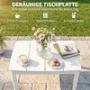 Outsunny Beistelltisch 70 x 53cm wetterfest Gartentisch aus Produktbild-Vorschau 4