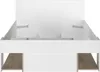 Bett 120 x 190/200 cm mit Kommode und - Weiß und Natur - Produktbild-Vorschau 6