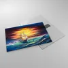 Bilder auf glas - Meer Welle Boot - 70x50cm - Glasbilder - Produktbild-Vorschau 2