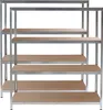 Wiltec sada 2x těžkých regálů 160x60x180cm, 175kg/polička, Náhled obrázku produktu 5