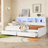 Daybett,Tagesbett(Weiss)Schlafsofa,Nachtkästchen,Bett mit 2 Produktbild-Vorschau 8