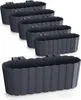 Spetebo Balkon Blumenkasten mit Halterung 39 x 13 cm - 6er Produktbild-Vorschau 5