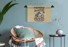 MuchoWow® Wandteppich Wandbehang Motorrad - Vintage - Produktbild-Vorschau 5