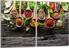 Glasschutzplatte für den Herd 2x40x52 Gewürze Produktbild-Vorschau 1