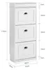 SoBuy Schuhschrank Schmal mit 3 Klappen Schmaler Produktbild-Vorschau 7