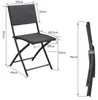 CASARIA® Polyrattan Balkonmöbel 3 tlg. Klappbar Produktbild-Vorschau 7